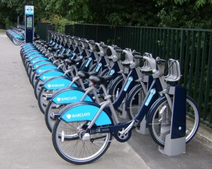 Bicycles in London 