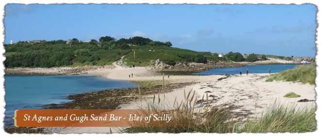 St Agnes & Gugh Sand Bar-Isle of Scilly, Cornwall, England