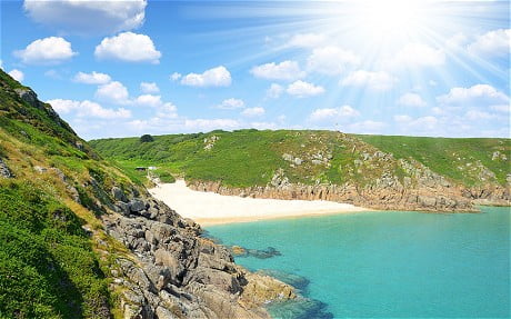 Porthcurno Beach, Cornwall, England