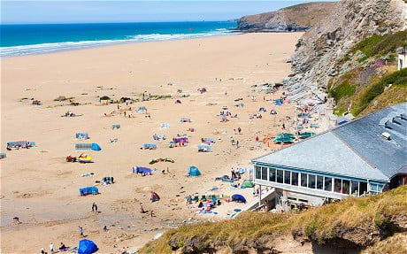 Watergate Bay Beach, Cornwall, England